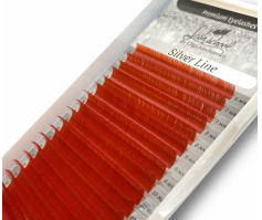 Ресницы "Silver" red
