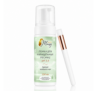 Пенка pH 5,6 Зеленый Чай с кисточкой "Miss Mary", 150мл