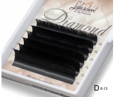 УЦЕНКА Ресницы "Diamond", черные, 0,10, D, MINI mix(8-13mm)